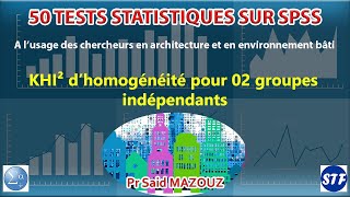 Test dhomogénéité du KHIDeux pour deux groupes indépendants [upl. by Imtiaz783]