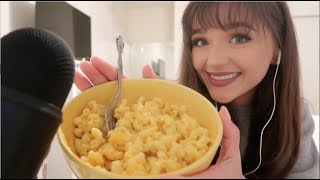 ASMR  Eating Mac n Cheese stirringmouth sounds [upl. by John146]