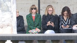 Carine Roitfeld Aymeline Valade Anna Wintour and more at Proenza Schouler Fashion Show [upl. by Nagaek294]