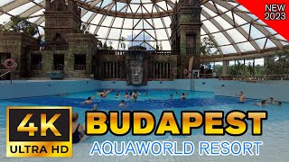 4K VIDEO Aquaworld Resort Budapest NEW 2023 Hungary [upl. by Narat921]