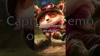 EN Teemo  quotCaptain Teemo on dutyquot  Pick voice line [upl. by Ydnas]