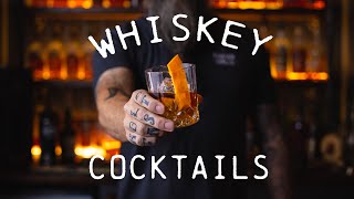 Best Whiskey Cocktails  Whiskey Forward Cocktails [upl. by Yentnuoc871]