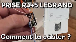 Comment câbler une prise réseau RJ45 Legrand [upl. by Lorette902]