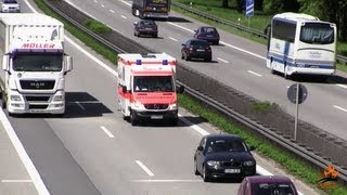 PKW blockiert Rettungsdienst NAW JohanniterMalteser Regensburg UKR [upl. by Machos]