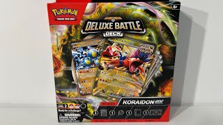 Pokémon TCG  Koraidon EX Deluxe Battle Deck Opening [upl. by Bandler]