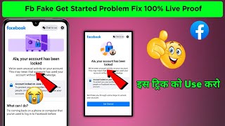 facebook fake get started option your account has been locked facebook get started not showing 2024 [upl. by Clellan684]