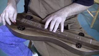 Handmade Folkcraft® Instruments Mountain Dulcimer Black Walnut Body [upl. by Ely]