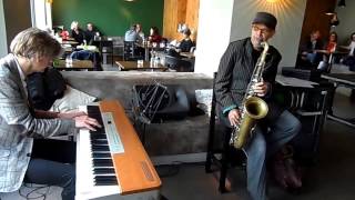 Cajan witmer piano Rinus Groeneveld sax cafe leuten [upl. by Nimajnab]