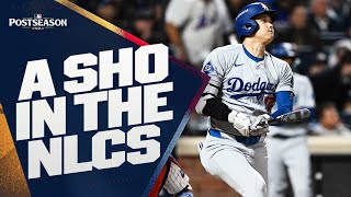 Shohei Ohtani SHOWS OUT in NLCS Game 4 Homer 3 walks and 4 runs scored  大谷翔平ハイライト [upl. by Leirrad]