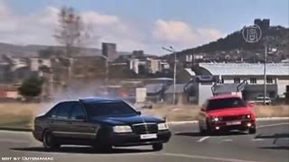 Giorgi Tevzadze Drift  Mercedes Benz W140 S 70 AMG amp BMW E34 M5 [upl. by Aihseyt]