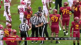 Breece Hall Iowa State RB vs Louisiana 2020 [upl. by Aysahc37]