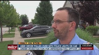 Uber driver pulled over with police lights on car [upl. by Sears772]