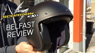 Scorpion EXO Belfast Motorrad Jethelm Helm Vorstellung [upl. by Pollie]