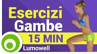 Esercizi per le Gambe a Casa  Dimagrire e Rassodare [upl. by Enoek]