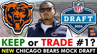 NEW Chicago Bears Mock Draft After Bears Land 1 Pick In 2024 NFL Draft [upl. by Otokam]