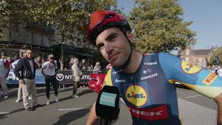 Tony Gallopin  Interview au départ  Paris  Tours 2023 [upl. by Krenn176]