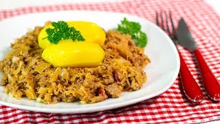 Deftige SAUERKRAUTPFANNE mit Hack [upl. by Cahra]