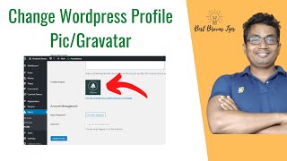 Wordpress Gravatar  How To Change Profile Picture In Wordpress In Hindi [upl. by Ortensia]