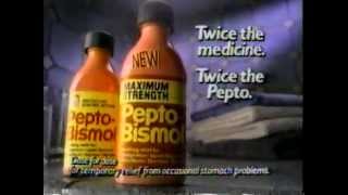 1989 PeptoBismol Commercial [upl. by Nnylcaj998]