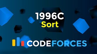 1996C  Sort  Codeforces Round 962 Div 3  Strings  Codeatic [upl. by Kcim833]