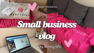 Entrepreneur Life Vlog Day in the life of a small business owner  Small Business Vlog [upl. by Tnahs]