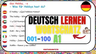 Deutsch lernen  Wortschatz A1  001100 [upl. by Asela]