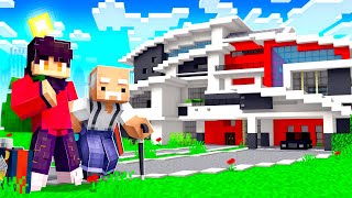 MOVING INTO MY NEW HOUSE IN A NEW MINECRAFT CITY [upl. by Rj]