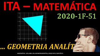 ITA  2020  FASE 1  Questão 51  MATEMÁTICA Questão Resolvida de GEOMETRIA ANALÍTICASIL200 [upl. by Ankney]