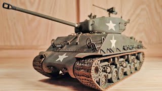 Building tamiyas 135 scale M4A3E8 Sherman quotEasy Eightquot full Build [upl. by Cyrillus55]