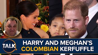 Harry And Meghan Markles Colombian Visit Causes Royal Commotion [upl. by Dall]