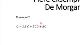 36  Flere eksempler ved bruk av DeMorgans teorem  Digitalteknikk for Teknisk Fagskole [upl. by Hcardahs599]