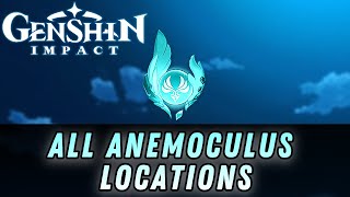 All Anemoculus Locations  Guide  Mondstadt   GENSHIN IMPACT [upl. by Nivlam]