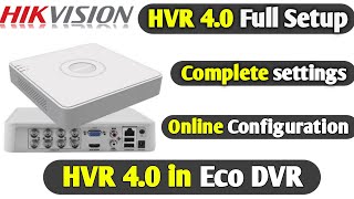 Hikvision HVR 40 Full setup with complete settings Hikvision dvr Online with Hikconnect app [upl. by Elladine]