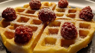 БЕЛЬГИЙСКИЕ вафли ВКУСНЫЕ нежные Rezept für belgische Waffeln [upl. by Laehctim]