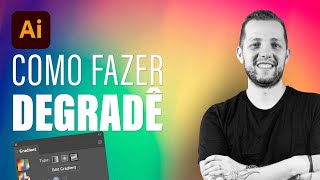 Illustrator como fazer GRADIENTE DEGRADÊ [upl. by Noed457]