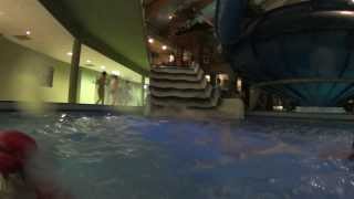 Super Fun Water Slide in the Dark at Aquaworld [upl. by Eah]