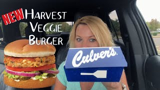 Culver’s NEW Harvest Veggie Burger Review 🌽🍔 [upl. by Rhys]