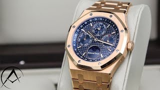 2018 UnboxingAudemars Piguet Royal Oak Perpetual Calendar Moonphase 26574OROO1220OR02 [upl. by Clarance897]