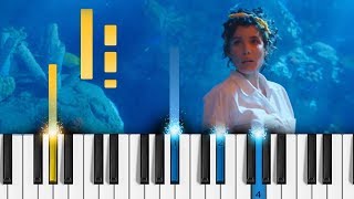 Halsey  clementine  EASY Piano Tutorial [upl. by Ahselak806]