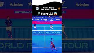 Padel Points That You Wont Believe  Part 22 Padel Shorts [upl. by Putnem632]