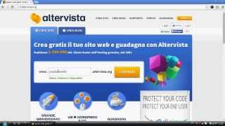 Tutorial 1  Come creare un sito web gratis su Altervista [upl. by Anrol]