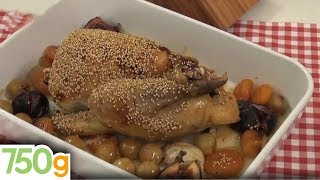 Recette de Pintade rôtie au miel  750g [upl. by Notyal267]