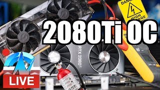 Live RTX 2080 Ti Overclocking ft EVGA XC Ultra vs Founders Edition [upl. by Boswall]