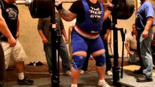 Kyle Milnes  775 raw squat at 2010 USAPL Hudson Natural Open [upl. by Irbmac]