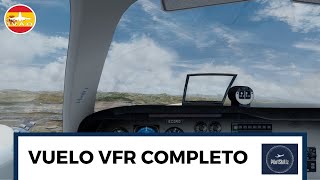 IVAO TUTORIAL VFR VUELO COMPLETO  TUTORIAL VFR  IVAP  IVAO ES [upl. by Oyek869]