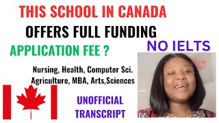 Canada Study On a Fully Funded Scholarship in This UniversityNo IELTSAutomatic Scholarships [upl. by Moshe480]