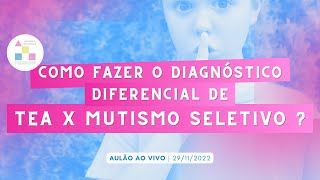 Como fazer o diagnóstico diferencial de TEA x Mutismo Seletivo [upl. by Sy]