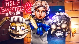 FNAF Ruin 2 CASSIE is NEW VANNY ALL Help Wanted 2 ENDINGS SECRETS amp EASTER EGGS [upl. by Connelley]