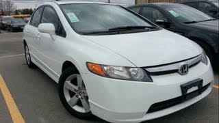 2008 Honda Civic EX Start up Walkaround and Vehicle Tour [upl. by Nnybor953]