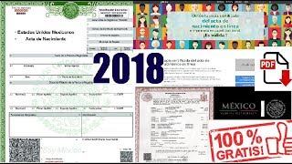 2019 COMO BAJAR E IMPRIMIR ACTA DE NACIMIENTO EN PDF BIEN EXPLICADO [upl. by Lotsirb]